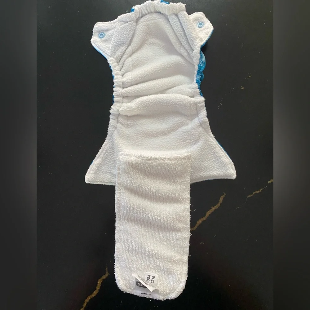 Mountain Sky Blue Newborn All In One Cloth Diaper